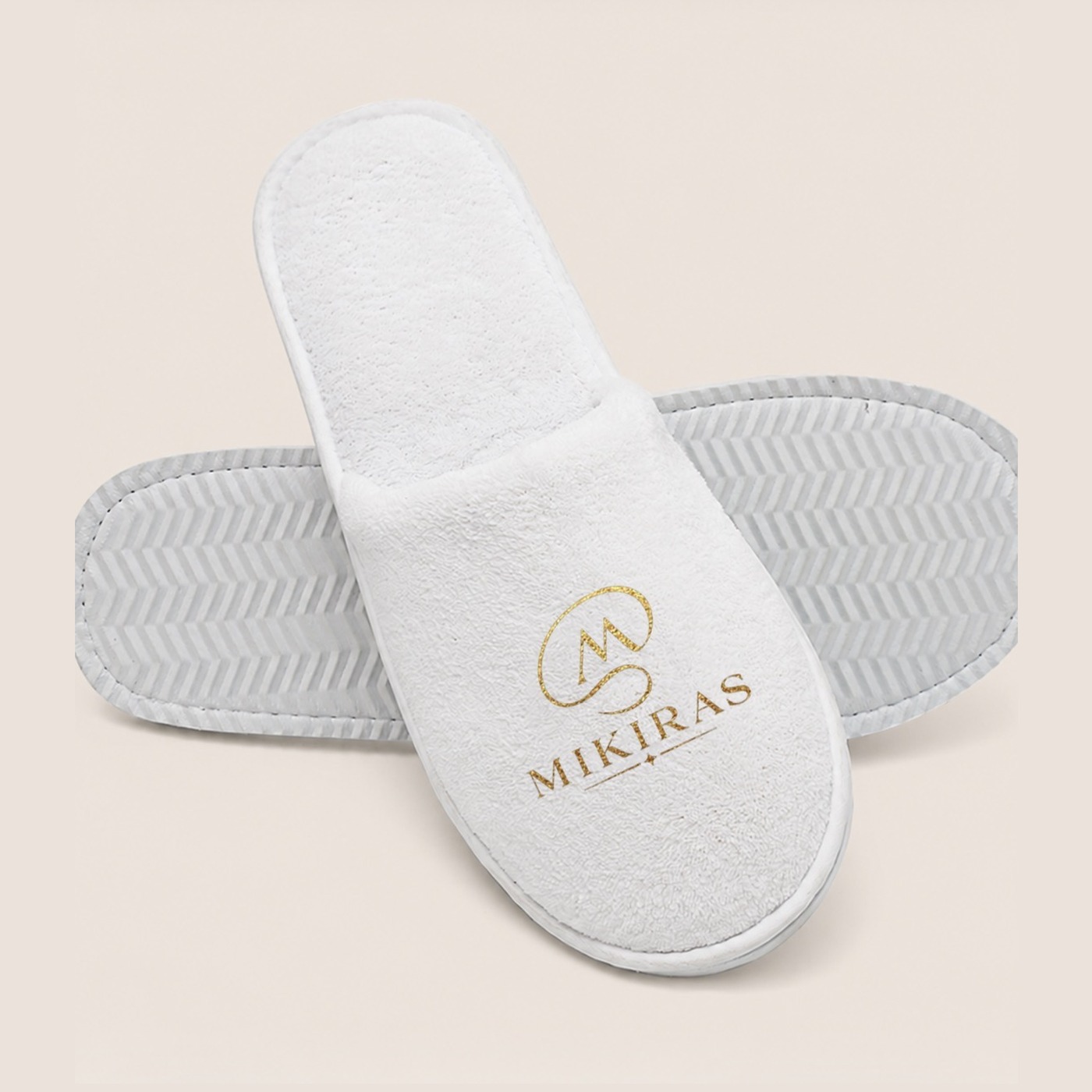 Mikiras Premium Guest Slippers included in the Complete Welcome Set